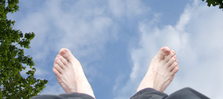 Doigts de pieds en éventail-photomontage